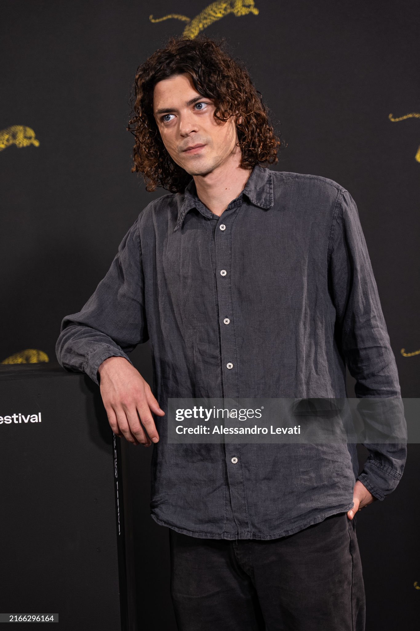 LOCARNO, SWITZERLAND - AUGUST 11: Emilio Francis Scarpa attends a photocall for the movie "SULLA TERRA LEGGERI" at the 77th Locarno Film Festival on August 11, 2024 in Locarno, Switzerland. (Photo by Alessandro Levati/Getty Images)